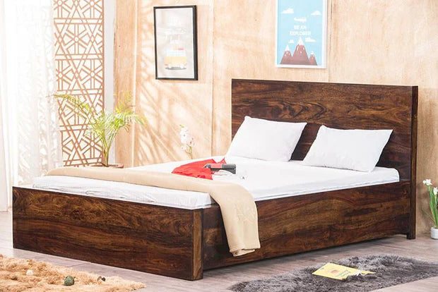 King Size Wooden Bed High-Quality Solid Wood Frame Hydraulic Storage Stylish, Spacious Modern Design Sturdy, Durable Superior Comfort