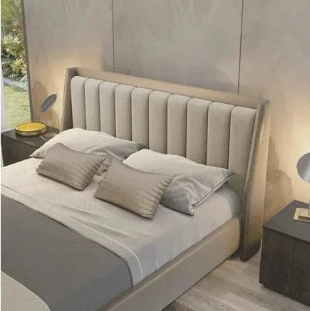 King Bed with Storage – Stylish Upholstered Design  Spacious Under‑Bed for Home Furniture