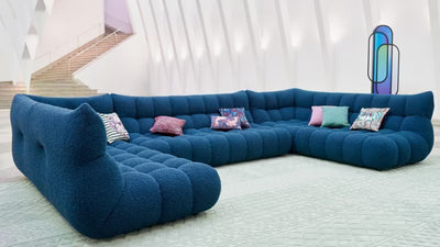 Modular Sofa Luxurious U Shape Design with Full Padded Premium Fabric &amp; Soft Seating &amp; Comfort Sofa for Living Room