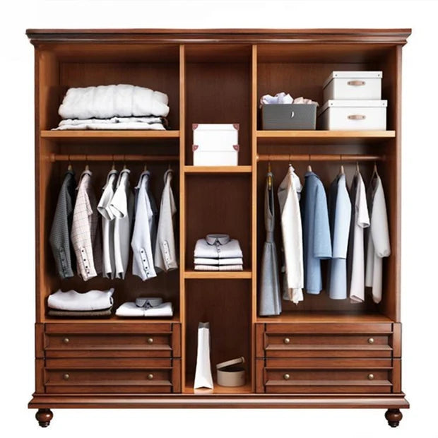 Wardrobe for Bedroom – 4 Door Almirah with Drawer and Premium Space-Saving Wardrobe with Elegant Finish