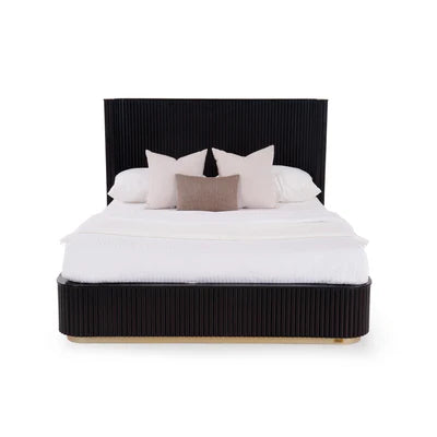 Queen &amp; King Size Wingback Bed For Home Furniture