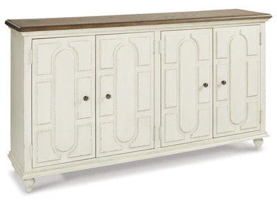 Wooden Storage Cabinet with Wooden Shelves, Doors for Concealed Storage Solutions