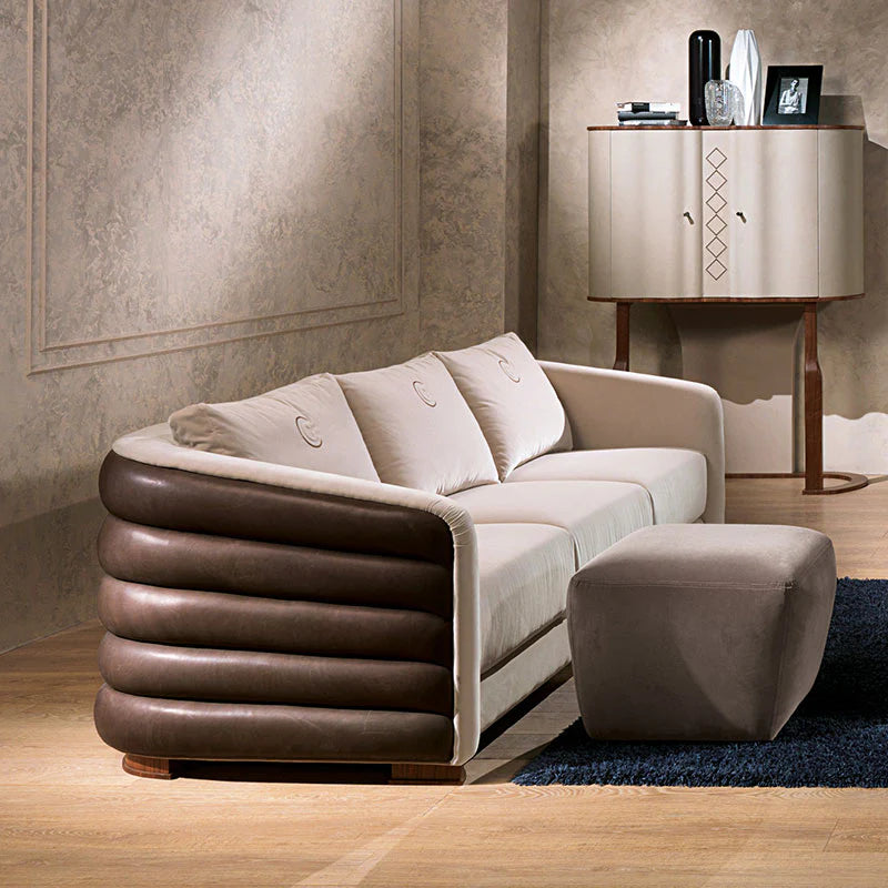 3-Seater Sofa For Home Furniture Upholstery Elegant Fabric Best Quality Fabric and Durable Quality Wood and Deluxe and Modern