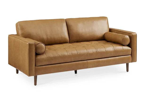 3-Seater Sofa for Home Furniture Luxury Design Frame Plyboard with Grey Fabric High Density Foam Comfort Seating for Living Room