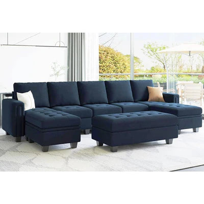 9 Seater U Shape&nbsp;Sofa For Home Furniture, Upholstery Fabric Modern And&nbsp;Durable Design For Living Room