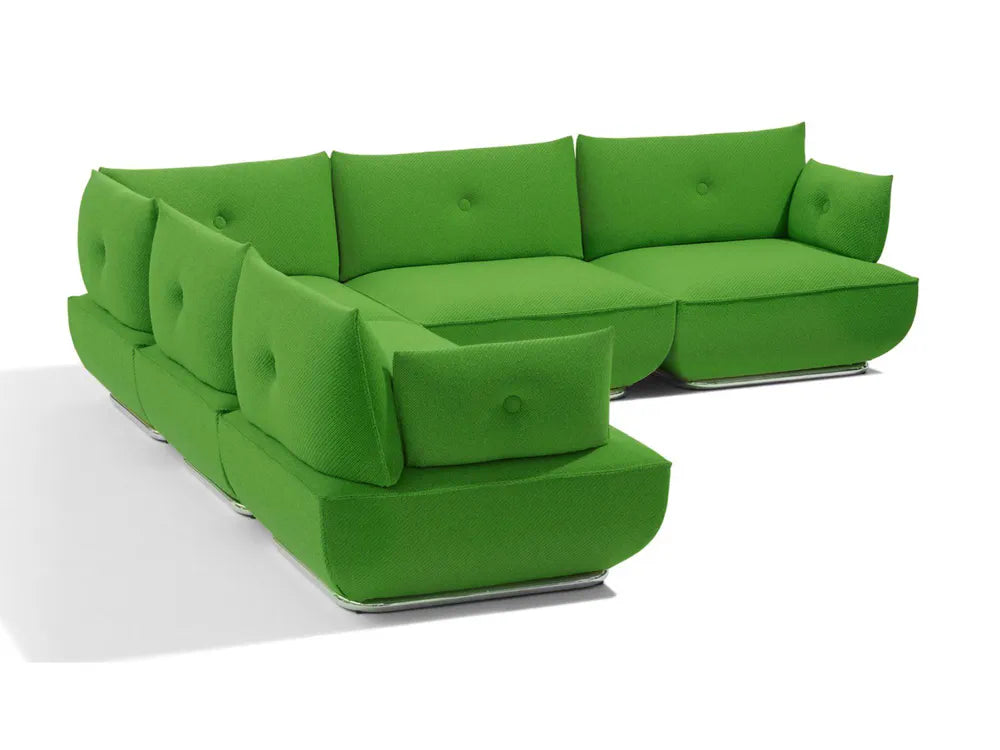 L-Shape Office Sofa with Enclosed Seating Space with Modular Office Sofa