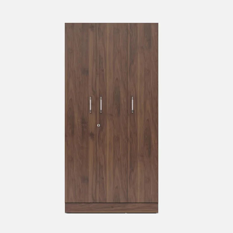3 Door Compact Wardrobe without Drawer - Modern Design with Clothes Rail and Shelf Units