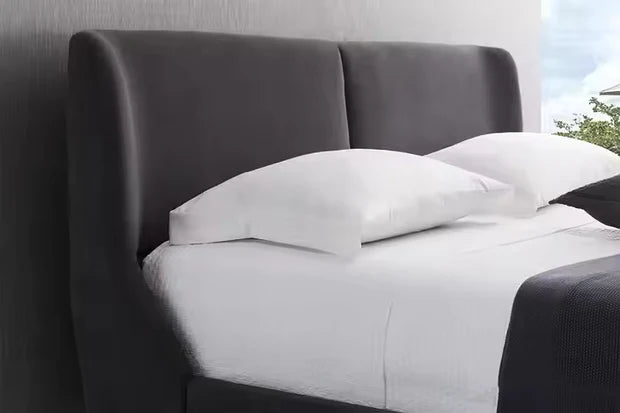 Elegant Modern King SIze Bed – Upholstered Comfort with Durable Solid wood in Premium Design