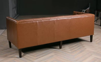 3-Seater Sofa For Home Furniture Tufted Design Upholstery Leatherette and Comfortable Seating for Living Room