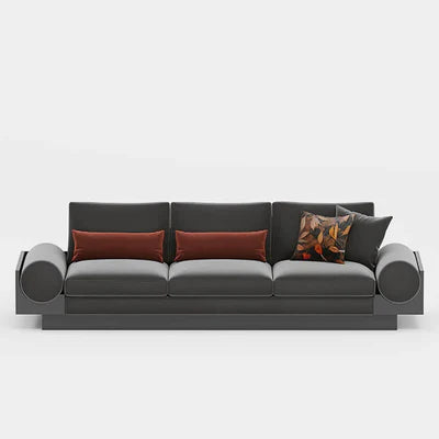 3-Seater Sofa For Home Furniture Upholstery Suede, Comfortable Seating Perfect for Living Room Comfortable Seating