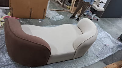 3 Seater Sofa Curved Shape Modern Design Durable for Home Furniture with Solid Wood Frame and Long-Lasting Sofa for Living Room