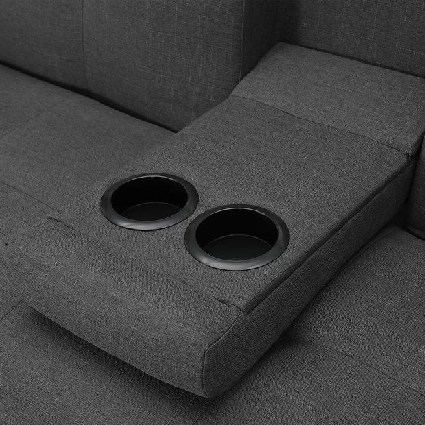 3-Seater Sofa Cum Bed with Premium Leatherette Upholstery, Sturdy Metal Legs, Space-Saving Convertible Design for Living Room Comfort and Stylish Home