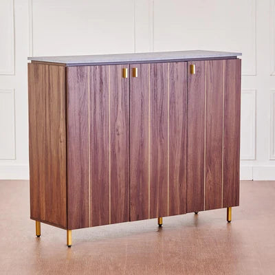 Wooden Shoes Storage Cabinet with Wooden Shelves, Shelves for Organised and Stylish Storage