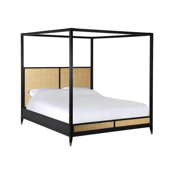 Poster Bed – Handcrafted Canopy Design, Natural Finish, Available in King  Queen Sizes