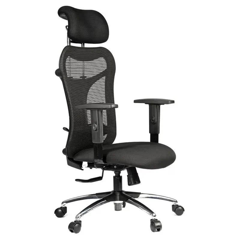 Ergonomic mesh chair with breathable back