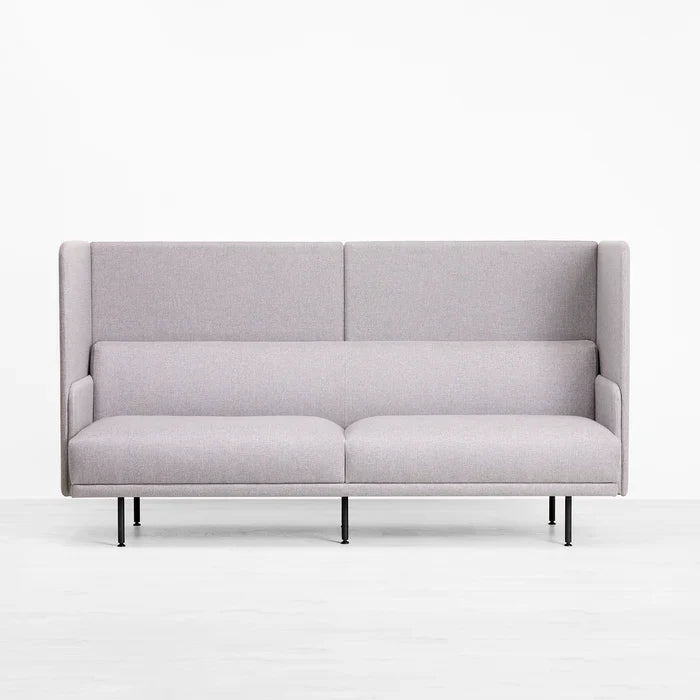 3 Seater Office Sofa Contemporary Sofa Durable Frame with Soft Fabric
