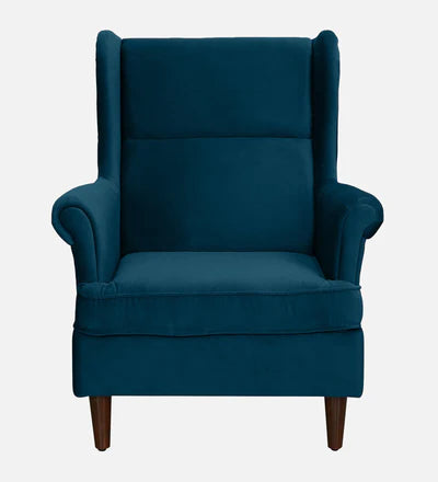 Lounge Chair For Home Furniture Premium &amp; Durable Design Upholstery Velvet Comfortable Seating for Living Room &amp; Offices - Navy Blue