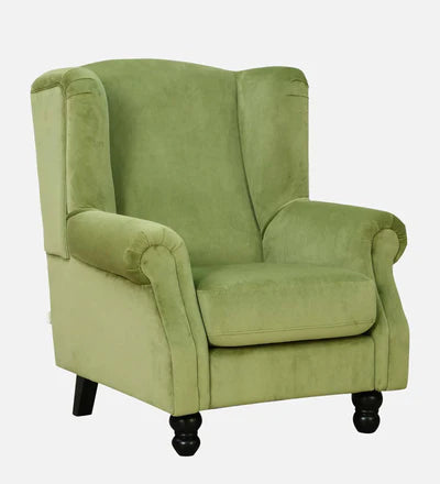 Lounge Chair For Home Furniture Durable Design Upholstery Velvet Comfortable Seating for Living Room &amp; Offices - Green