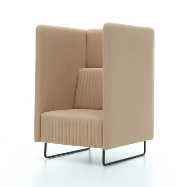 1 Seater Office Sofa for Office Zone and Elegant Sofa with High Back for Designated Office Areas.