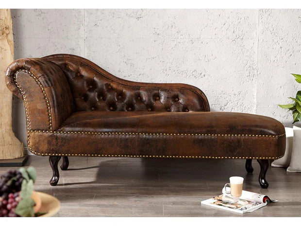 Spacious Chesterfield Lounge sofa, Modern Design and Leatherette fabric Durable Comfortable, Padded, Perfect for living Room