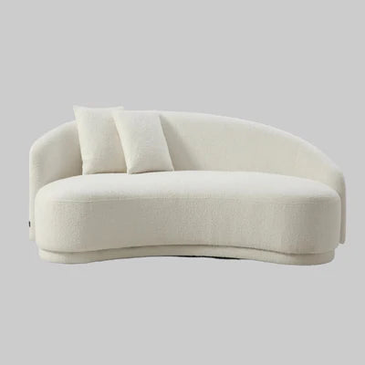 3-Seater Italian Sofa for Home Furniture with Boucle Upholstery, Luxury Finish for Living Spaces
