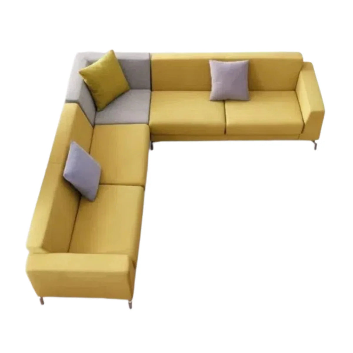 Sectional L Shape Sofa For Office Furniture, Upholstery Fabric Modern And Durable Design