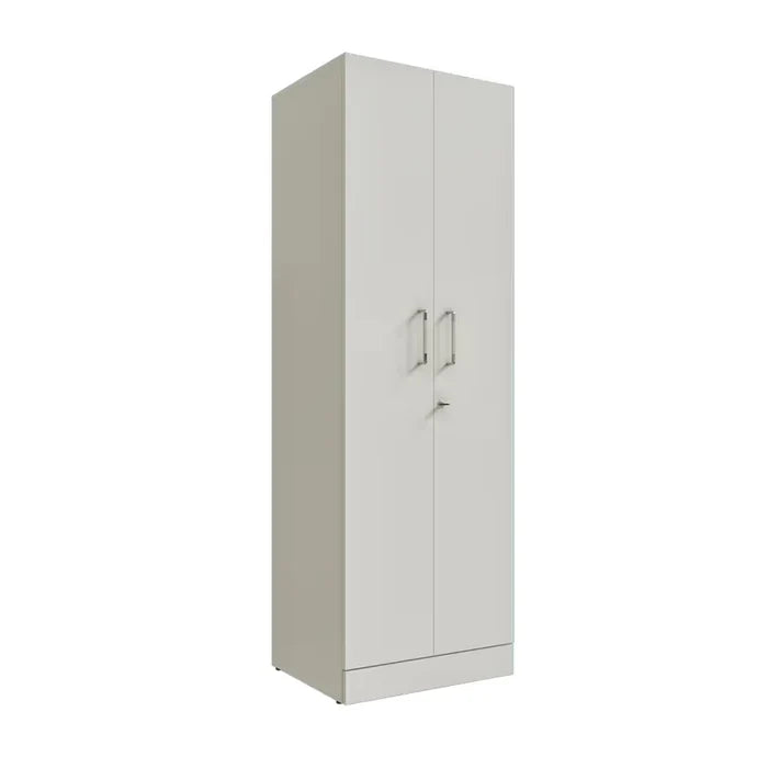 Modern Home &amp; Office Premium Storage Cabinet – Particle Board Construction with Glass Doors, Bookshelf Compartments, and Cupboard Units.