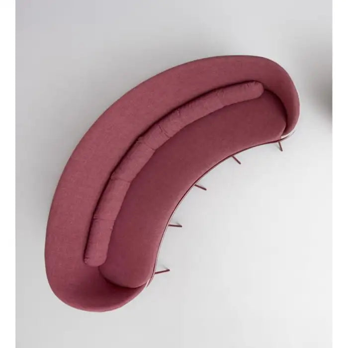 4 Seater Sofa For Home and Furniture & curved, semi-circular shape & Upholstery Fabric