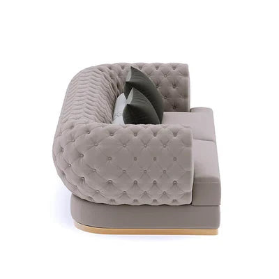 3 Seater Sofa For Home Furniture Tufted Design Upholstered velvet, Comfortable &amp; Soft Luxury For Living Room Hall