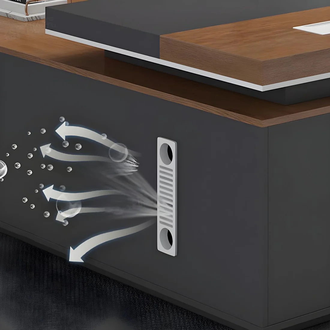 Director & Executive L-Shape Office Table Luxury Desk