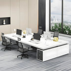 Director & Executive Rectangular Office Table Luxury Desk Made in Particle Board with Drawer and CPU Storage, Wire Manager