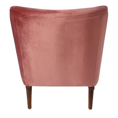 Lounge Chair For Home Furniture Upholstered in Velvet Cozy and Stylish, Comfortable Durable Design for Living Room Or Office -Purple