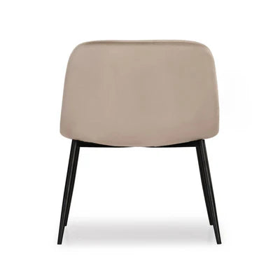 Lounge Chair For Home Furniture Modern &amp; Durable Design Armless Upholstery Velvet Comfortable Seating for Living Room &amp; Offices - Beige