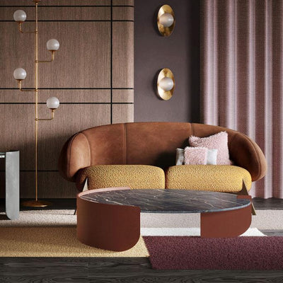 3-Seater Sofa for Home | Suede Fabric Upholstery | Marandi Wood Frame | Luxury &amp; Comfort for Living Room