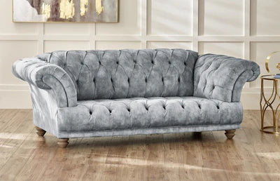 3 Seater Chesterfield sofa Modern Tufted Design Premium Quality, Durable  Comfortable Padded Perfect for living Room