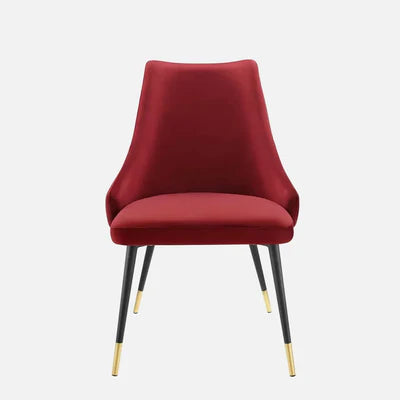 Lounge&nbsp;Accent&nbsp;Chair upholstered in Velvet Armless Chair Modern and durable For Living Room or Bedroom-Magenta