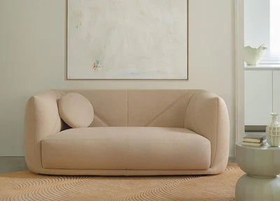 3-Seater Sofa with Premium Suede Upholstery, Plush Padding, Sturdy Construction, and Contemporary Appeal and Cosy