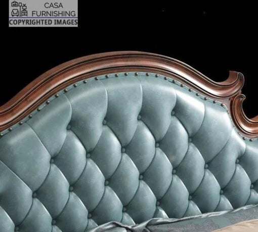 King Size Bed – Solid Wood Frame, Soft Premium Fabric Headboard, Optional Under-Bed or Headboard Storage