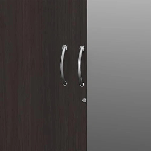 Wardrobe for Compact Bedroom Modern 2-Door and Premium Design, Elegant Finish With Mirror.