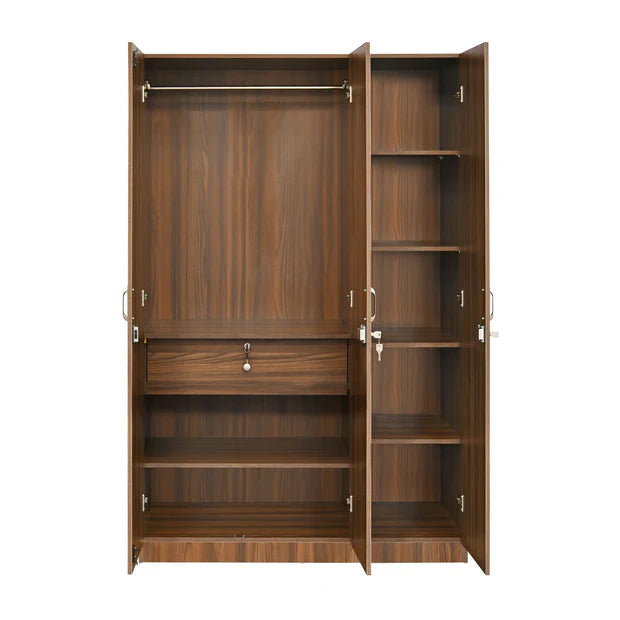 3 Door Wooden Wardrobe