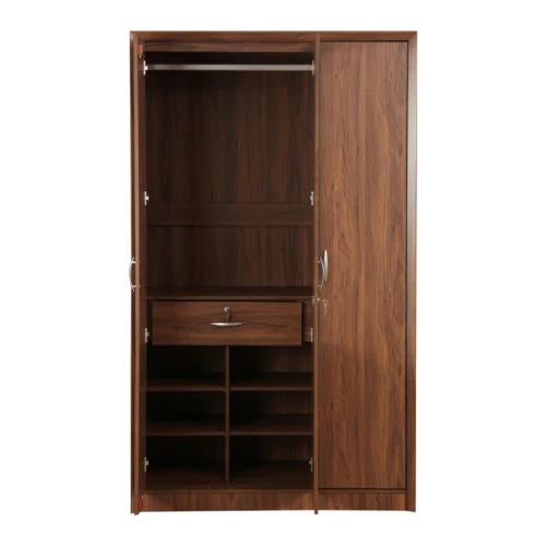 3 Door Wooden Wardrobe with Mirror