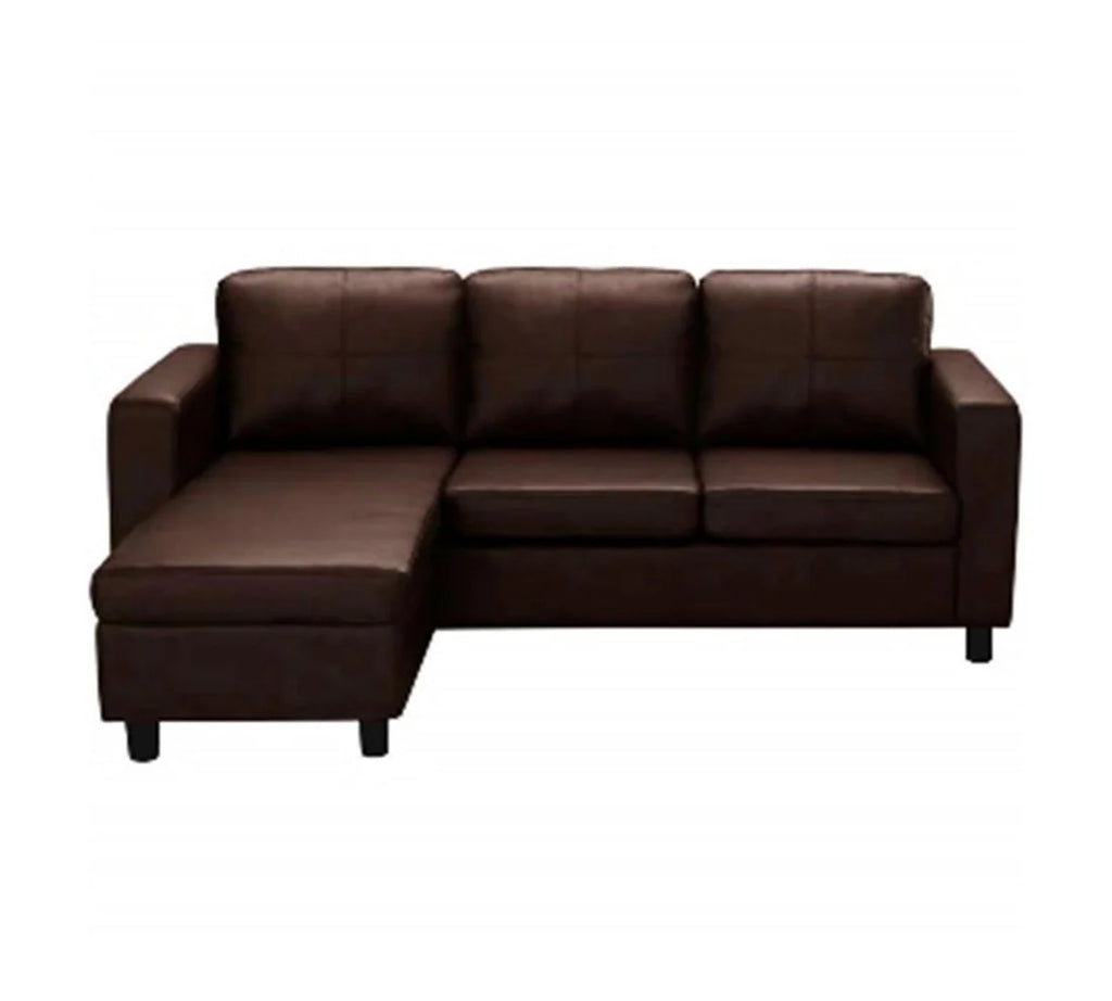 L Shape Sofa for Home Furniture, Built of Premium Wood and Premium PU Leatherette Upholstery For Living Room Area.