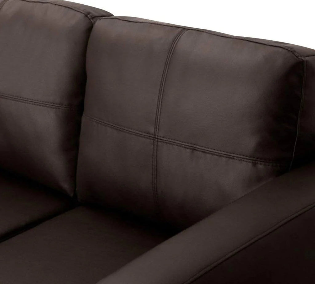 L Shape Sofa for Home Furniture, Built of Premium Wood and Premium PU Leatherette Upholstery For Living Room Area.