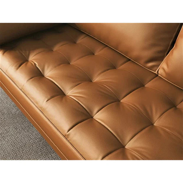 Elegant 3-Seater Sofa Made in Marandi Wood Frame with Leatherette Uphostery and Soft Padded Foam High Quality for Home Furniture