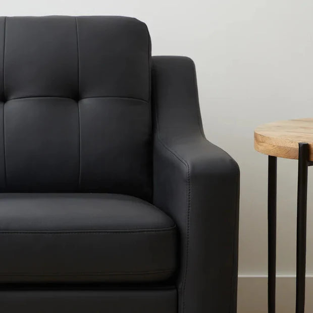 64% 3 Seater sofa Modern Design and Upholstery Leatherette Durable & Comfortable Padded Perfect for living Room