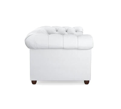 3 Seater Sofa Suede Fabric Soft Seating with Tufted Design Sofa for Home, Wooden Frame and Legs with Polish