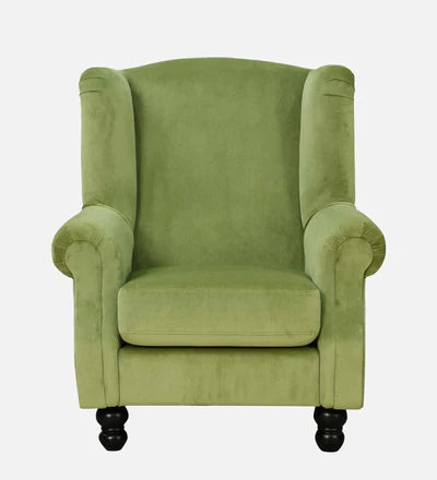 Lounge Chair For Home Furniture Durable Design Upholstery Velvet Comfortable Seating for Living Room &amp; Offices - Green