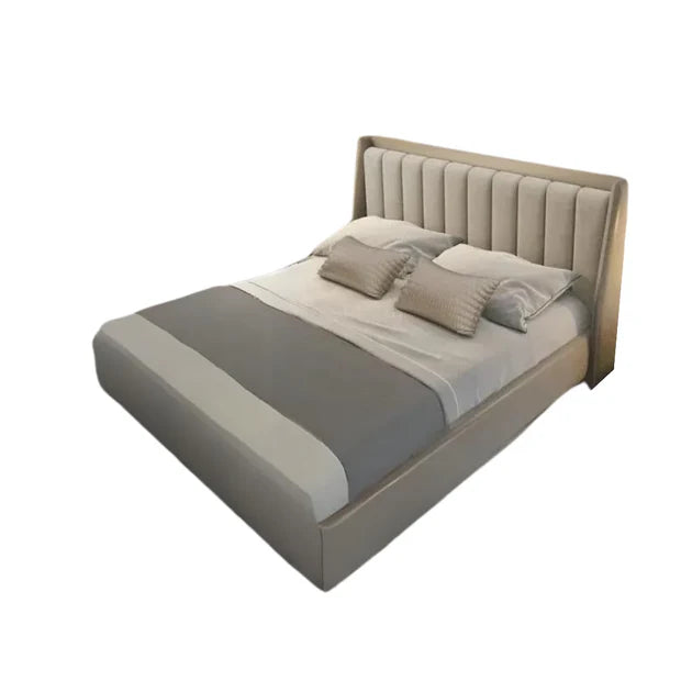 King Bed with Storage – Stylish Upholstered Design  Spacious Under‑Bed for Home Furniture