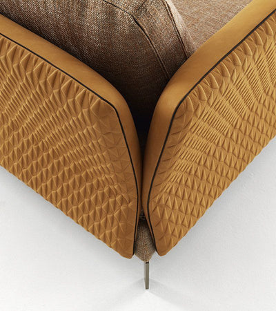 Contemporary 3-Seater Sofa for Living Room Crafted with Premium Suede Upholstery and Solid Wood Frame for Style and Long-Lasting Comfort