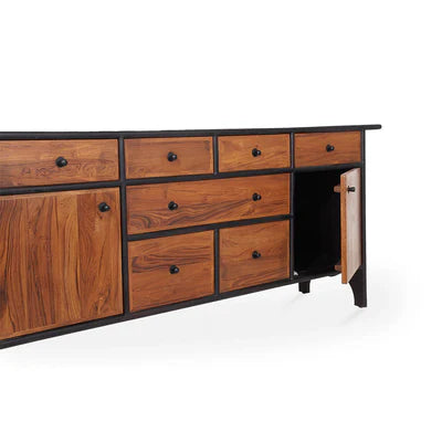 Wooden Storage Cabinet with Multi-Purpose Storage, Multi-Utility Storage for Modern Living